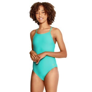 Women's Endurance+ Solid Back One Piece Green - 34