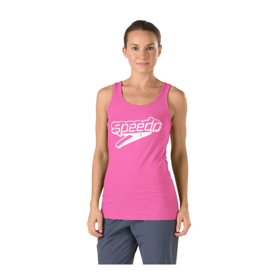 Female Front Stacked Logo Tank