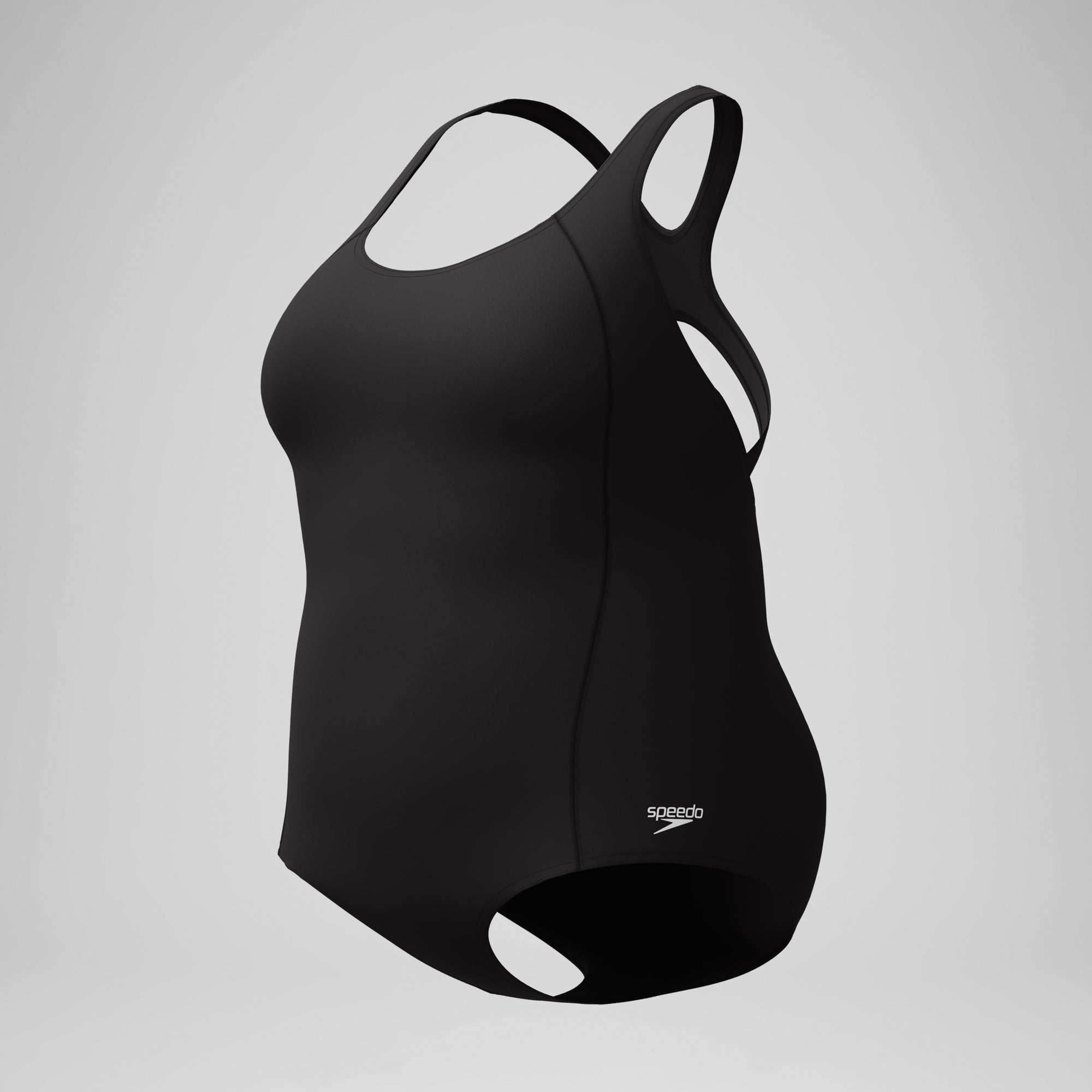Women's Plus Conservative Ultraback With Princess Seam Black Women's Plus Conservative Ultraback With Princess Seam Black