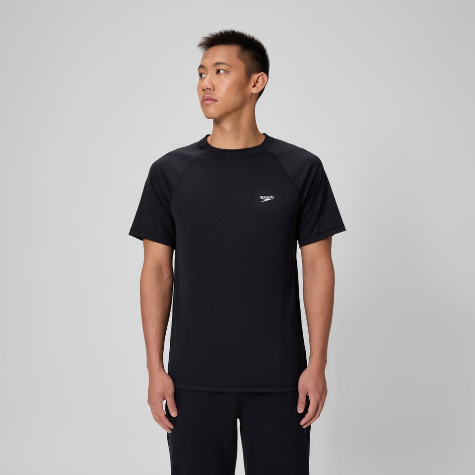 Men's Easy Short Sleeve Rashguard Black