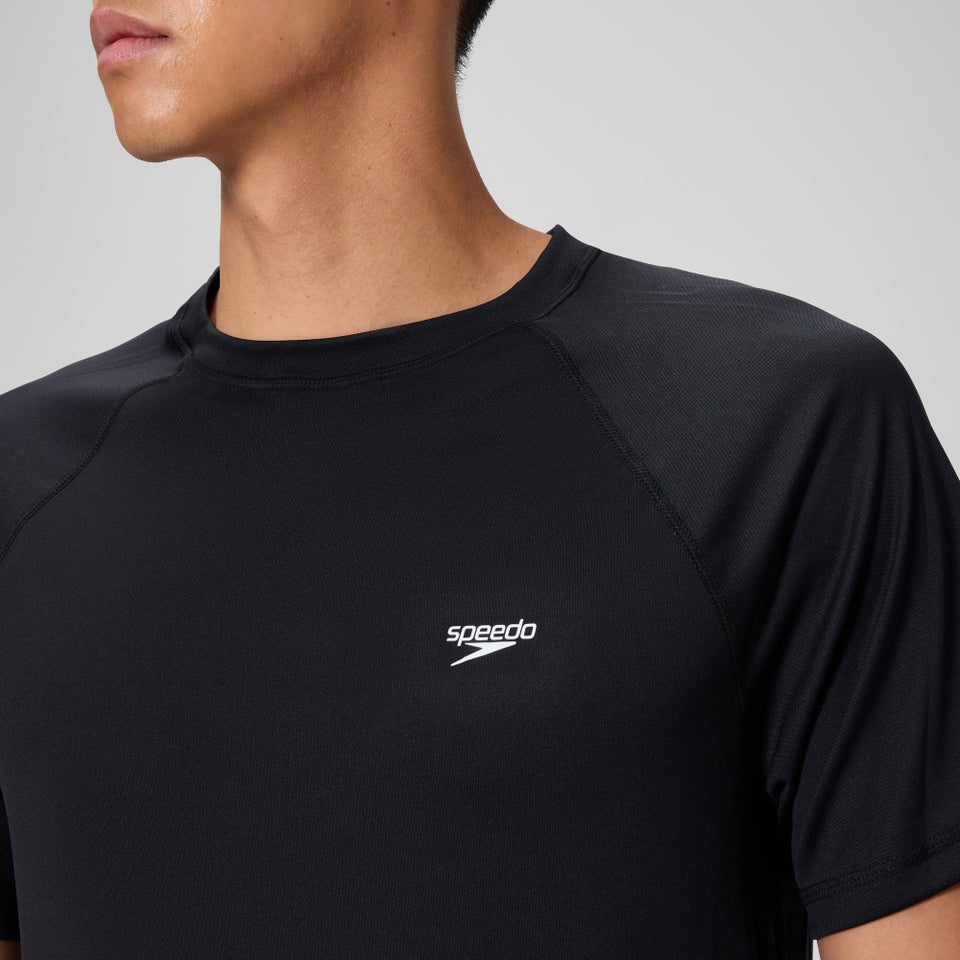 Men's Easy Short Sleeve Rashguard Black