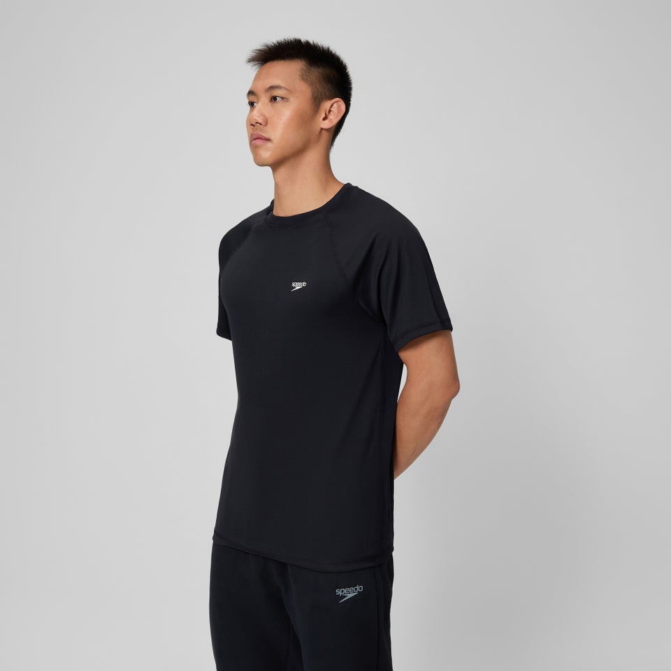 Men's Easy Short Sleeve Rashguard Black