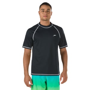Men's Easy Short Sleeve Rashguard Black - L