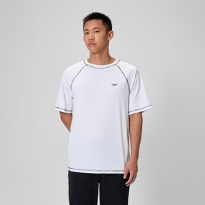 Men's Easy Short Sleeve Rashguard White - L