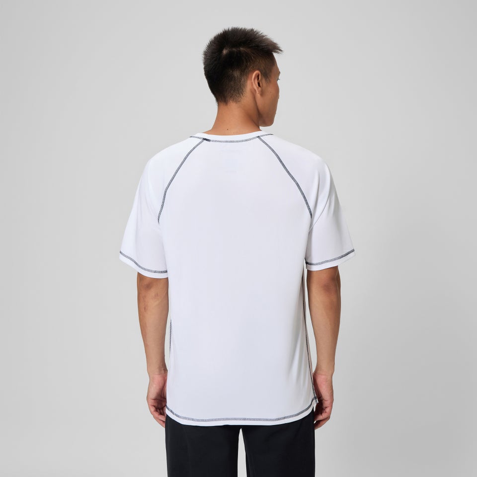 Men's Easy Short Sleeve Rashguard White