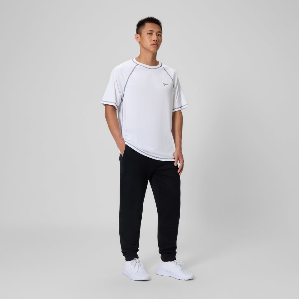 Men's Easy Short Sleeve Rashguard White