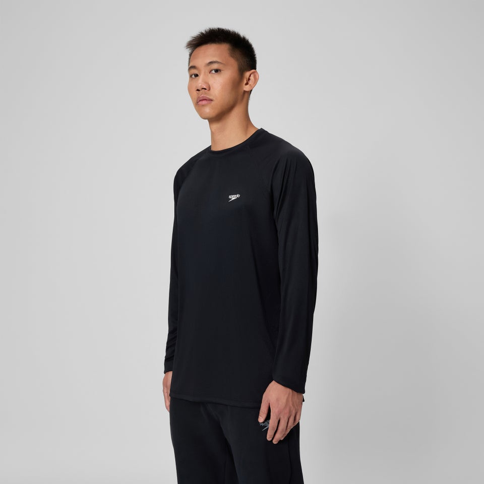 Men's Easy Long Sleeve Rashguard Black