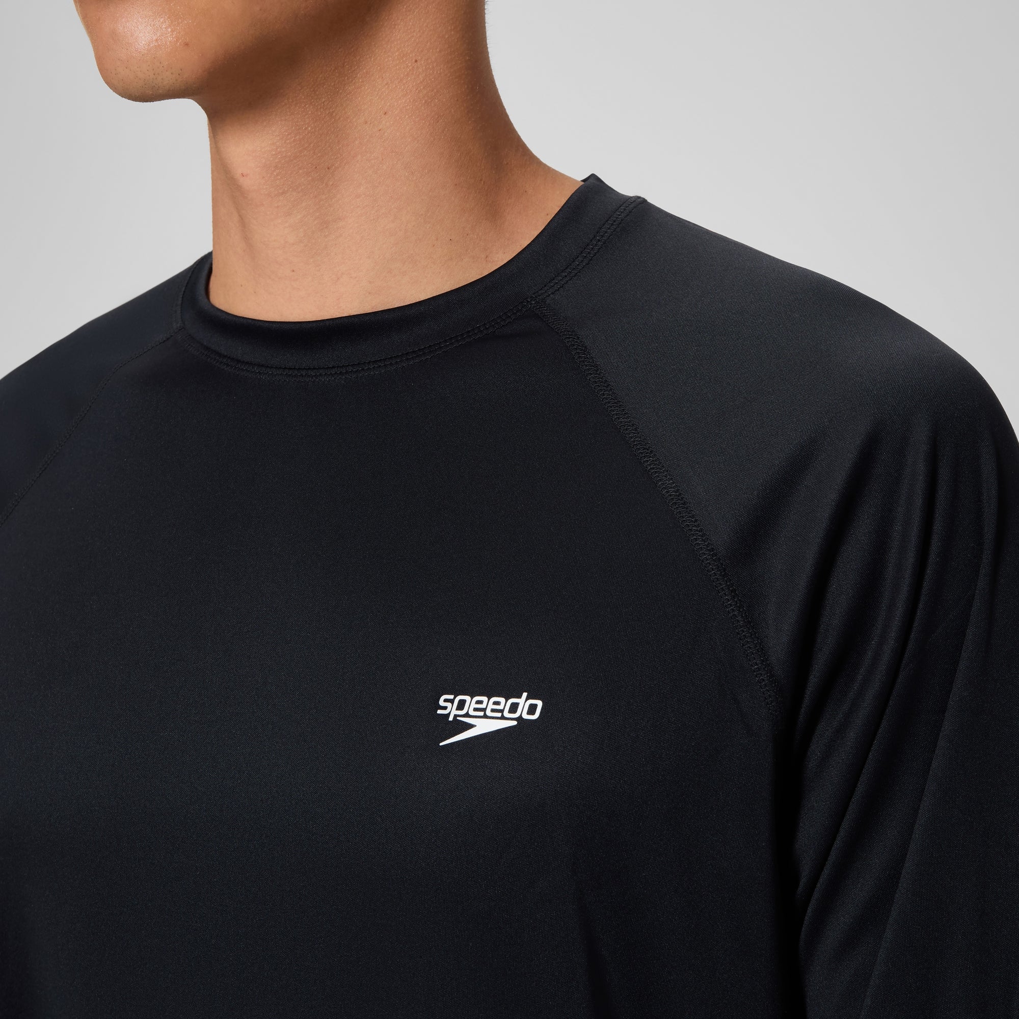 Men's Easy Long Sleeve Rashguard Black | Speedo USA