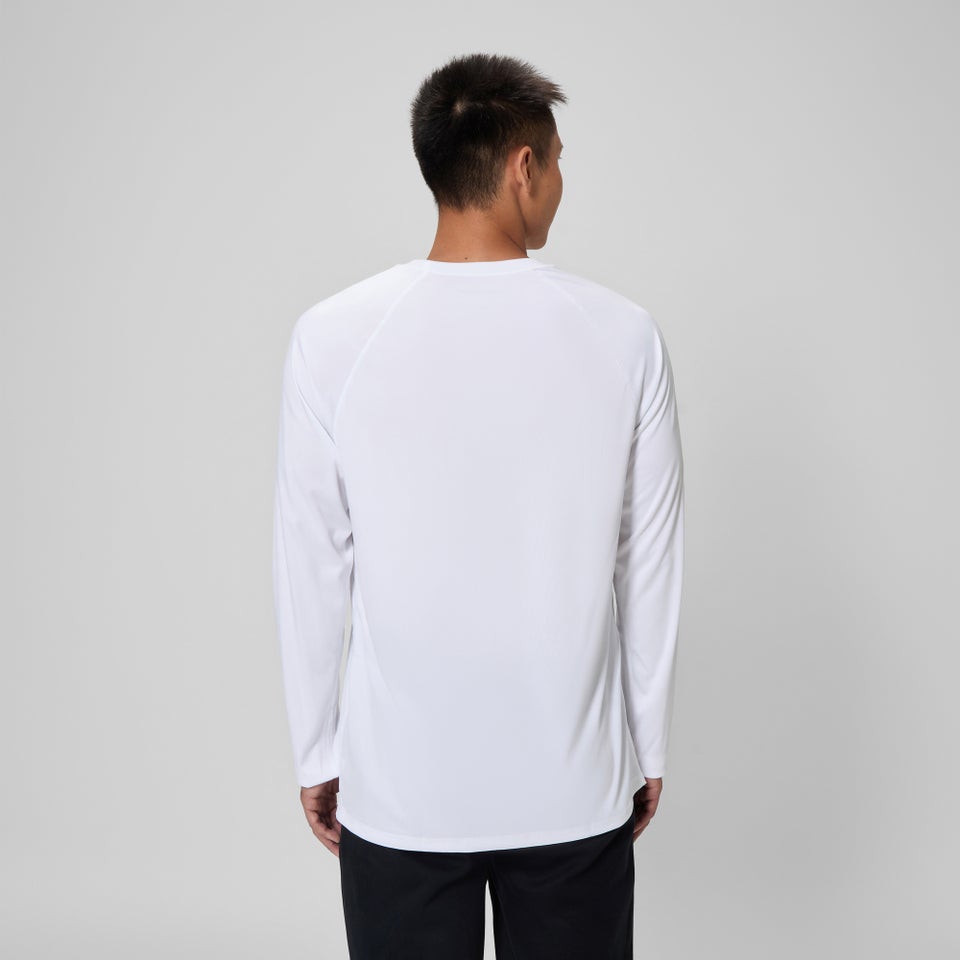Men's Easy Long Sleeve Rashguard White