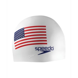 USA Flag Silicone Cap - White | One Size