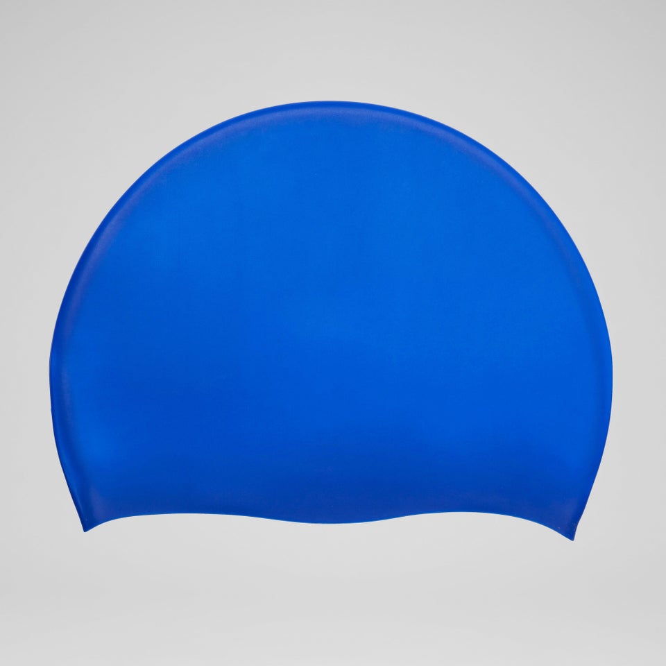 Adult Elastomeric Solid Silicone Cap Blue