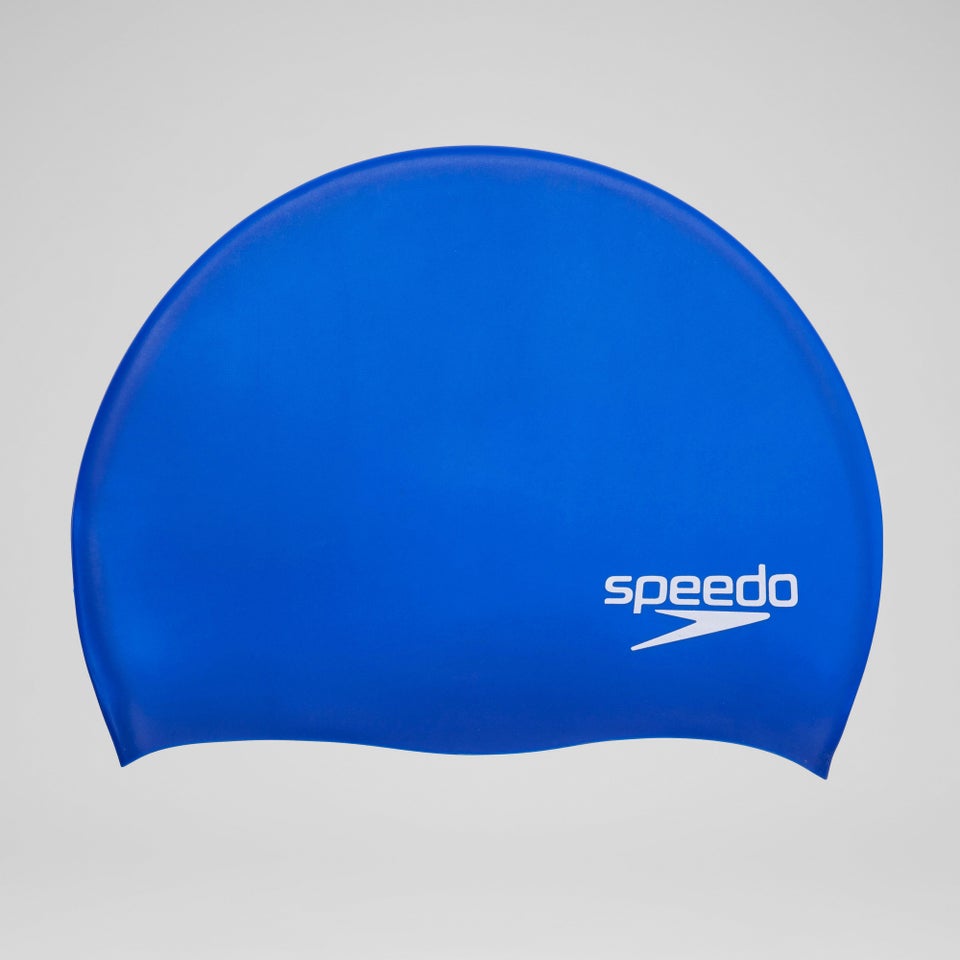 Adult Elastomeric Solid Silicone Cap Blue