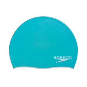 Adult Solid Elastomeric Silicone Cap Blue