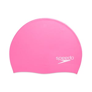 Adult Elastomeric Solid Silicone Cap Pink - One Size