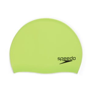 Adult Elastomeric Solid Silicone Cap Lime - One Size