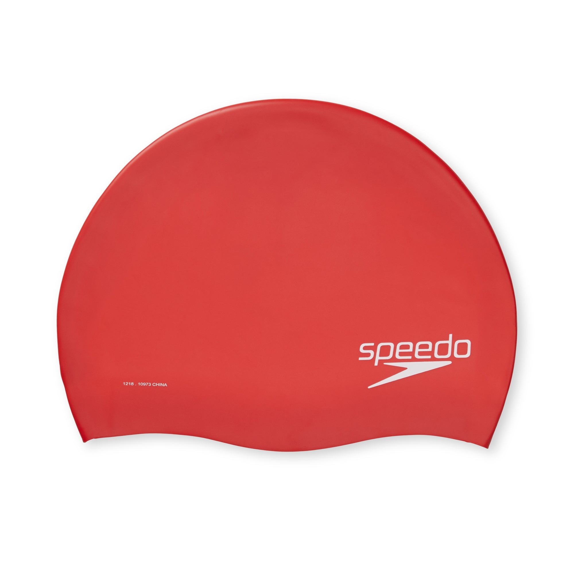 Bonnet en silicone couleur unie pour adultes, rouge