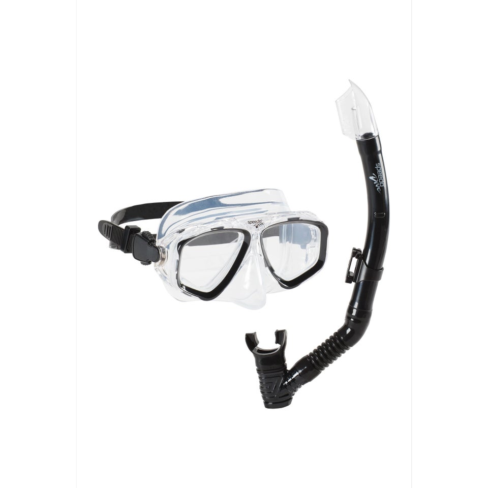 Adult Adventure Mask & Snorkel Set Black
