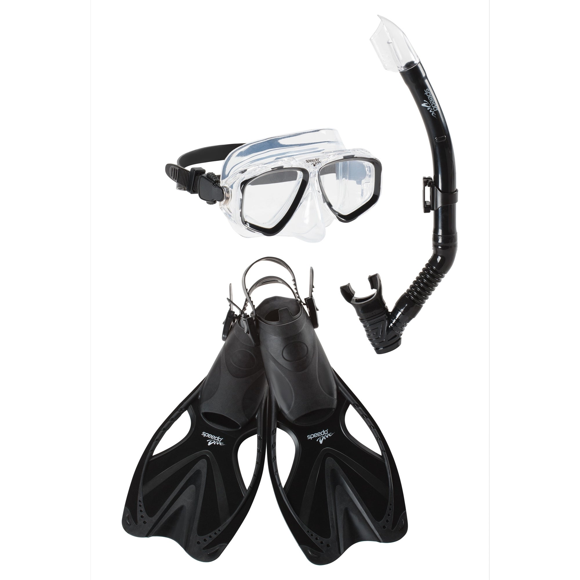 Speedo Adventure Mask Snorkel & Fin Set