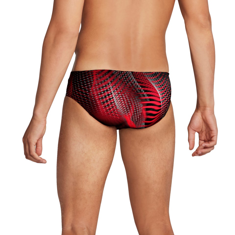 Men's Coded Riff Brief Red