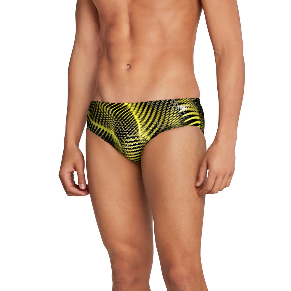 Men's Coded Riff Brief Yellow