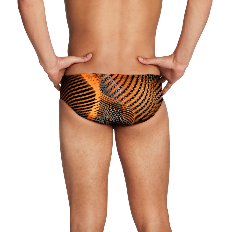 Men's Coded Riff Brief Orange