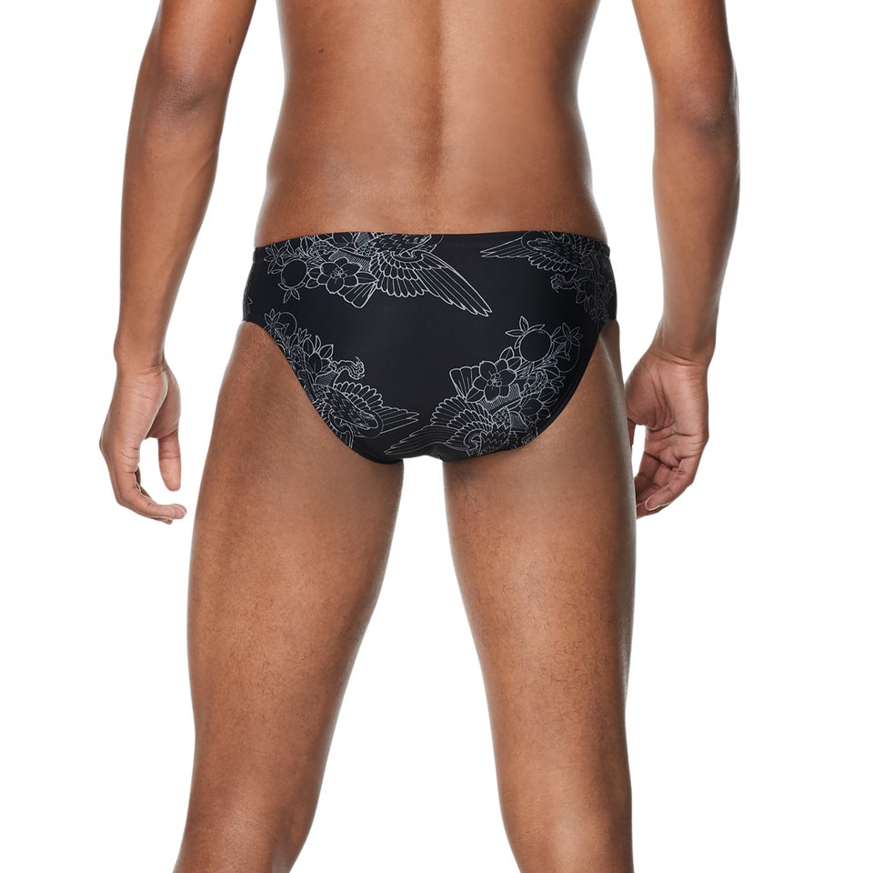 Men's Caeleb Printed Brief Black