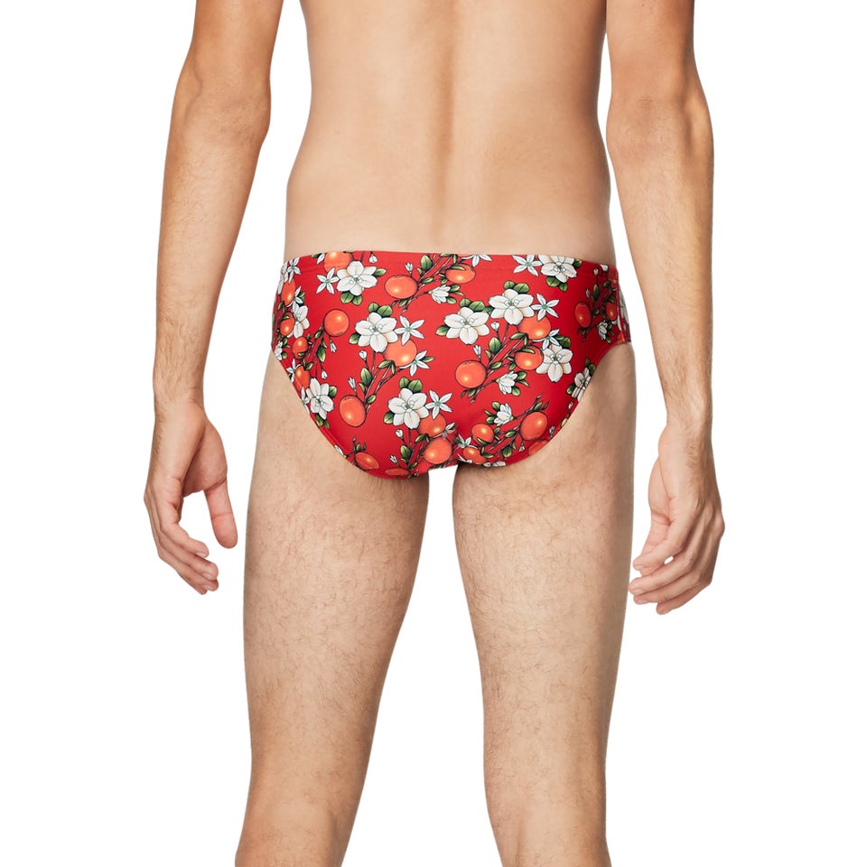 Men's Caeleb Printed Brief Red