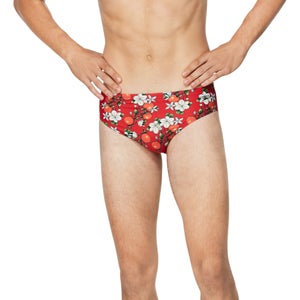 Men's Caeleb Printed Brief Red