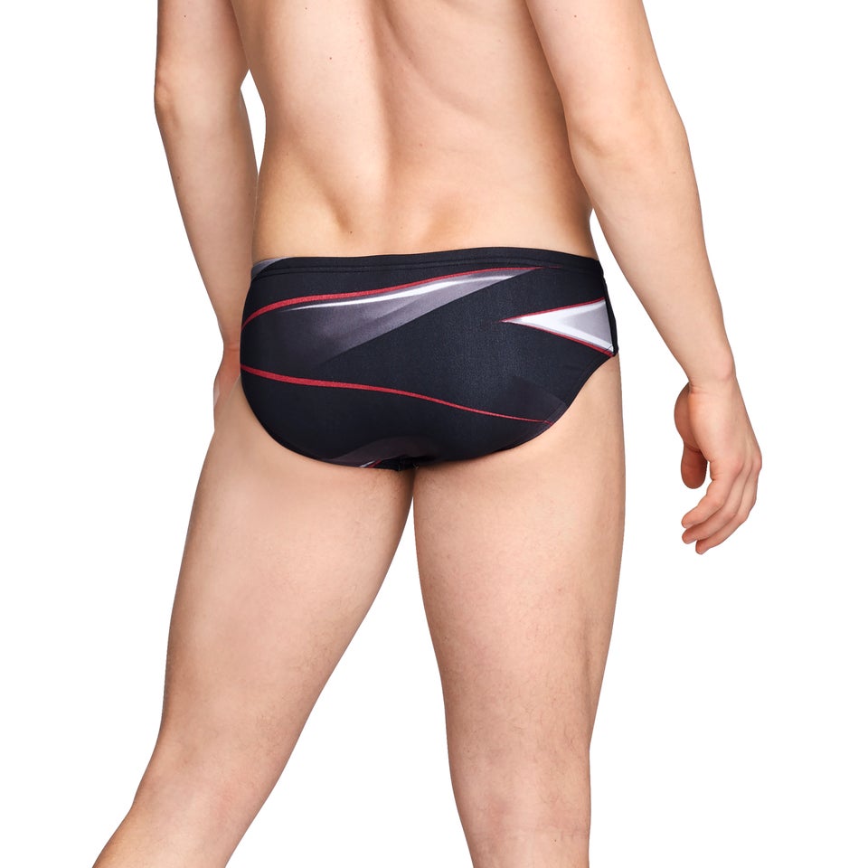 Men's Infinite Pulse Brief Red/Black