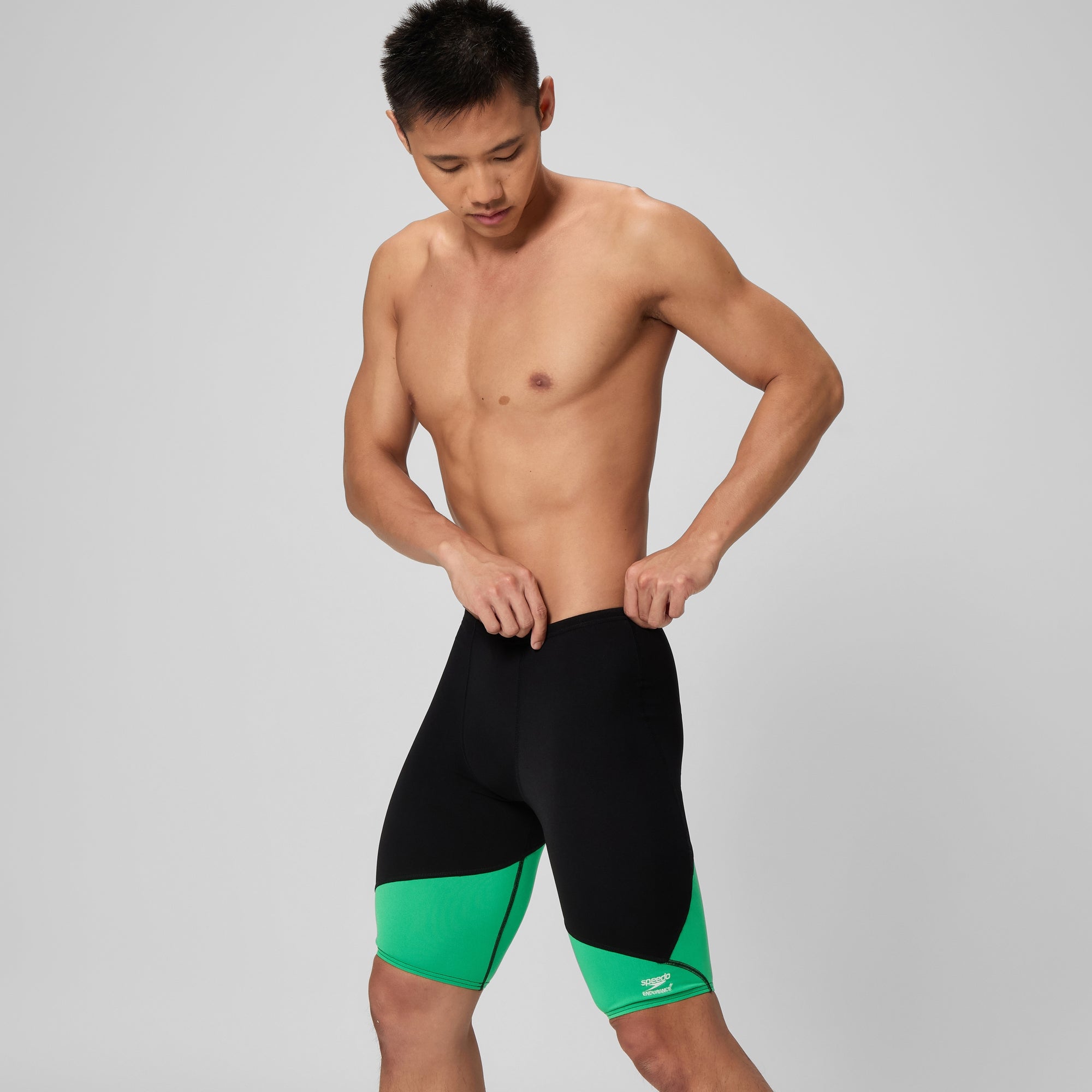 Men's Spark Splice Jammer Black/Green | Speedo USA