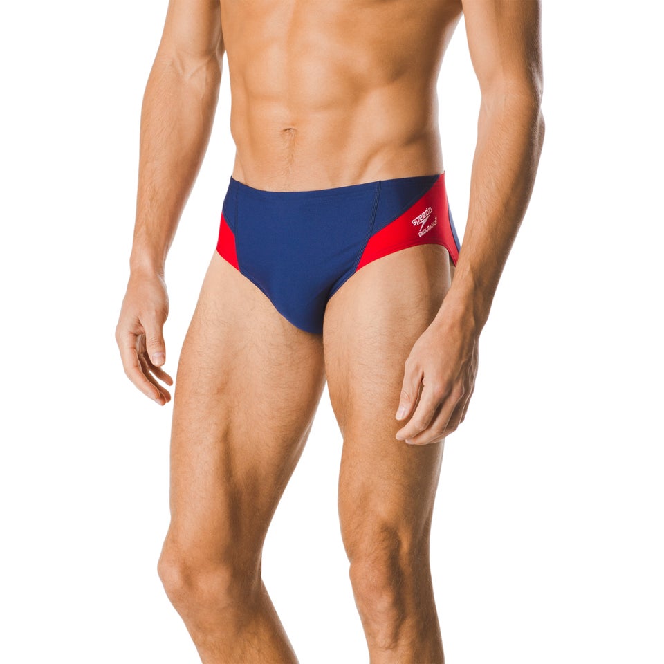 Men's Spark Splice Brief Red/Black