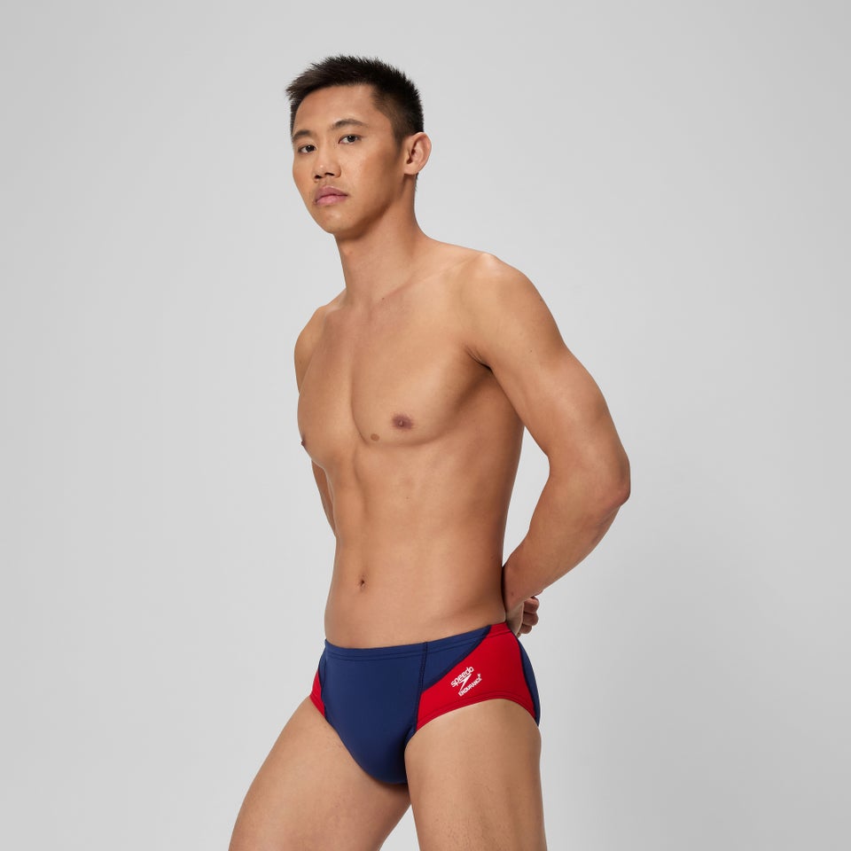 Men's Spark Splice Brief Red/Black