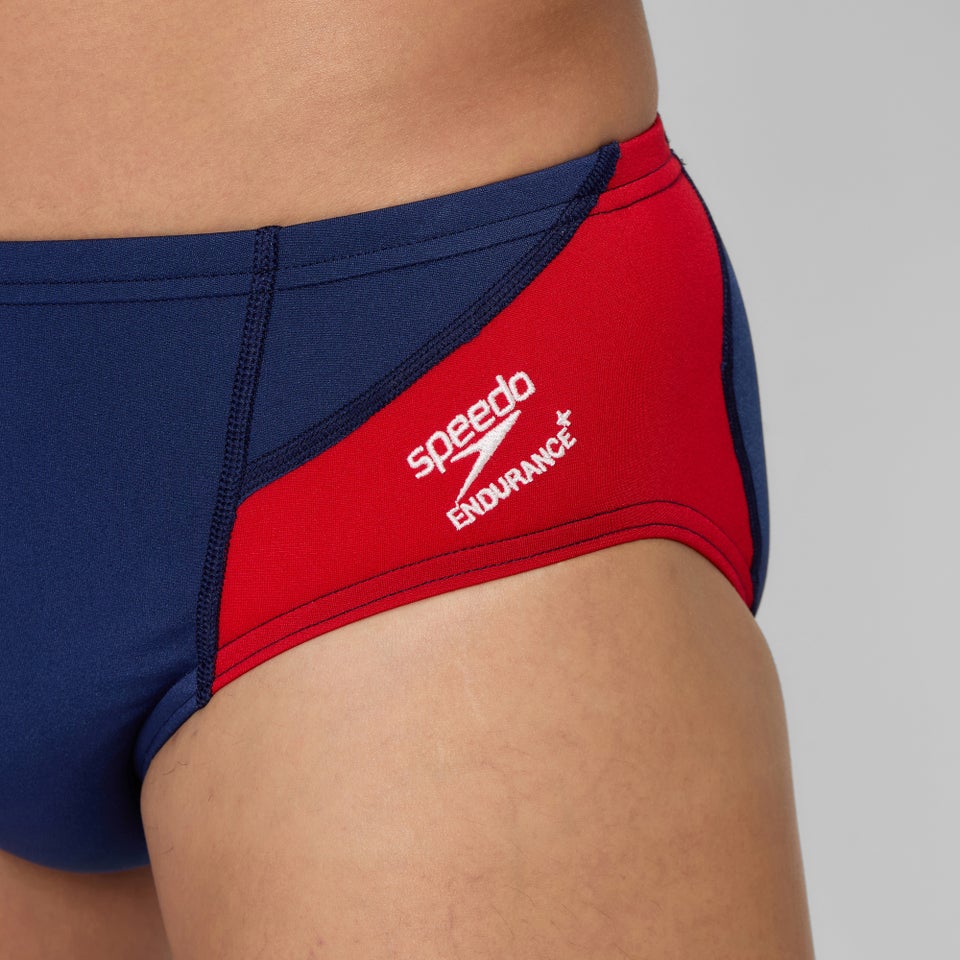 Men's Spark Splice Brief Red/Black