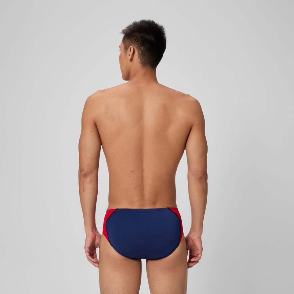 Men's Spark Splice Brief Red/Black