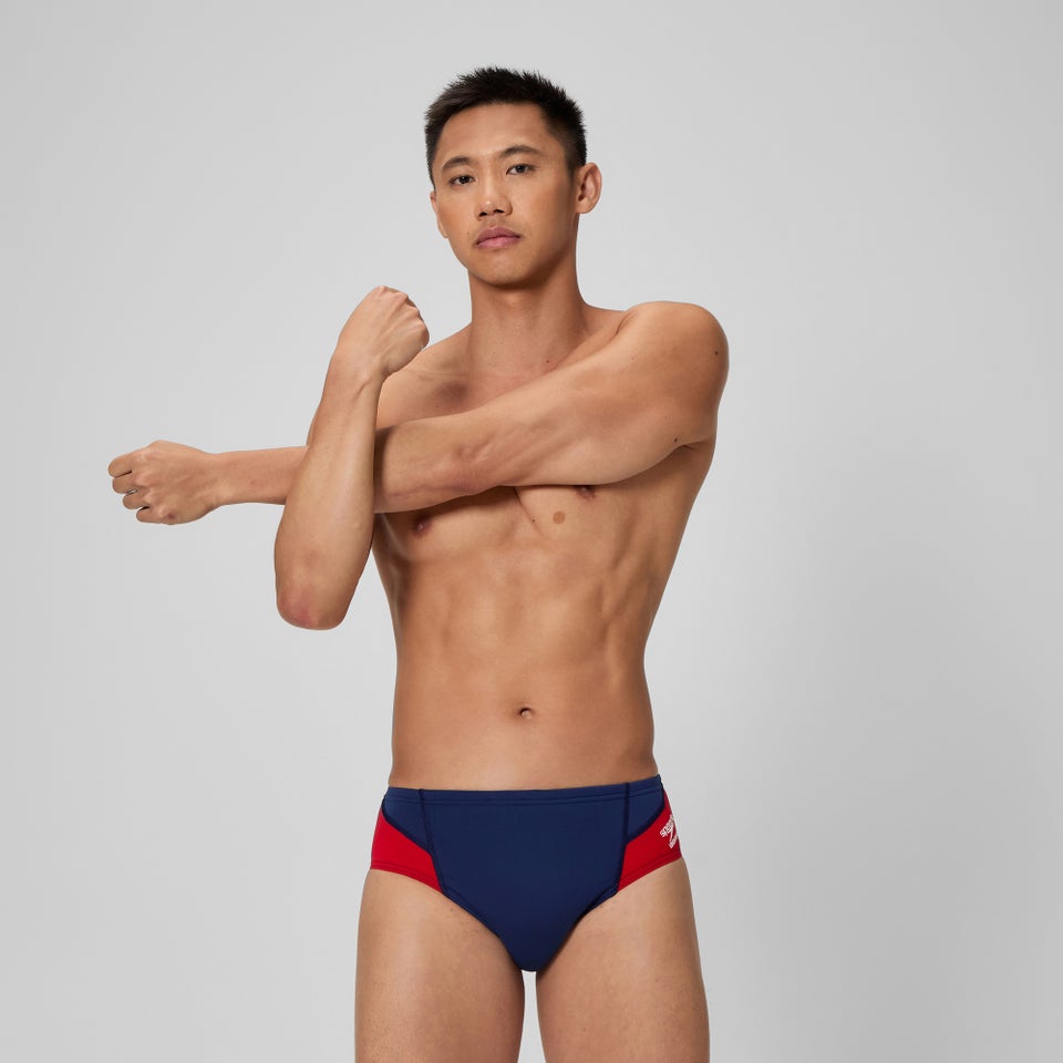 Men's Spark Splice Brief Red/Black