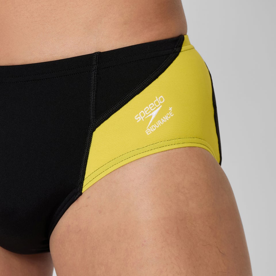 Men's Spark Splice Brief Yellow