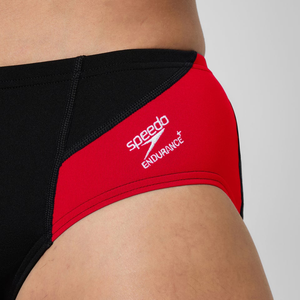 Men's Spark Splice Brief Red/Black