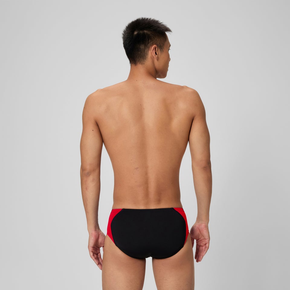Men's Spark Splice Brief Red/Black