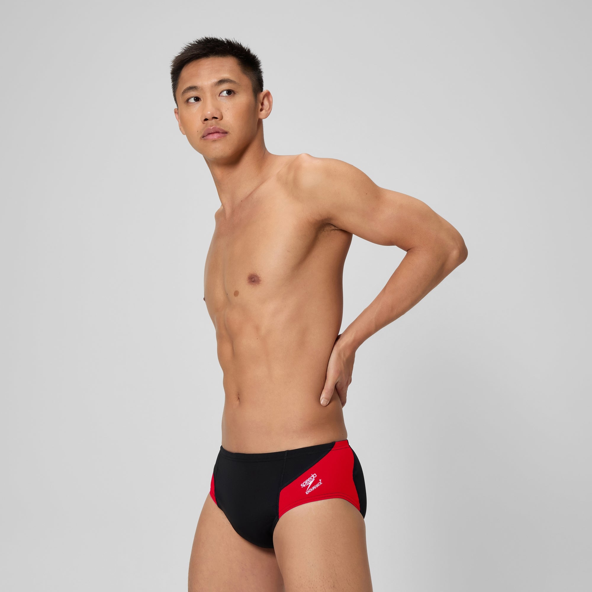 Men's Spark Splice Brief Red/Black | Speedo USA