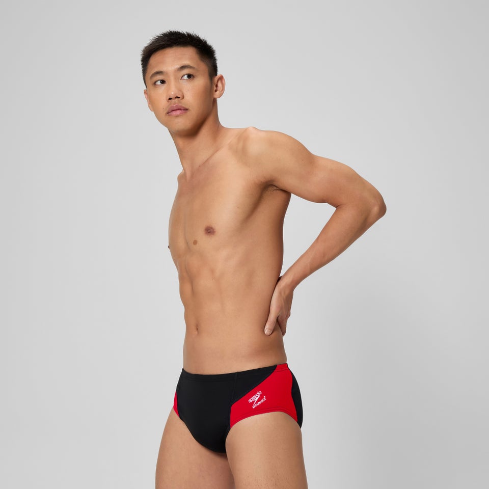 Men's Spark Splice Brief Red/Black