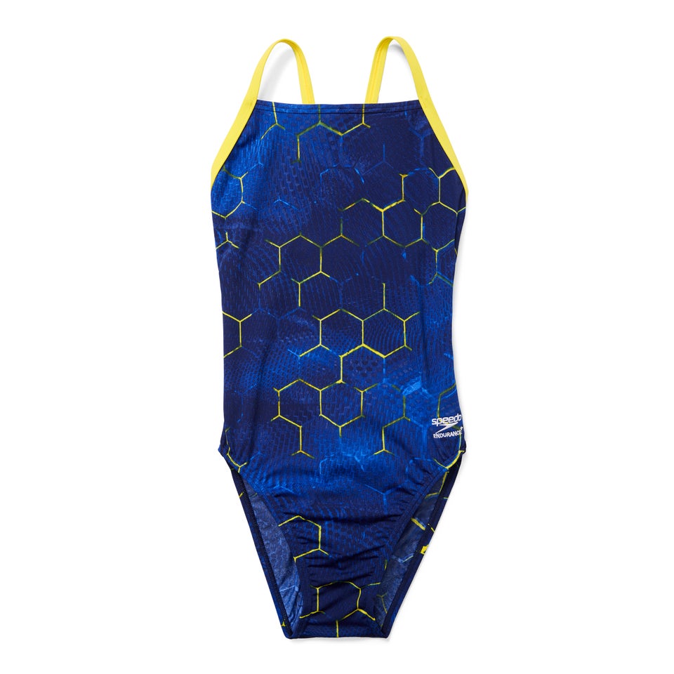 Women's Emerging Force Flyback One Piece Navy/Yellow