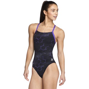 Women's Emerging Force Flyback One Piece Purple/Black