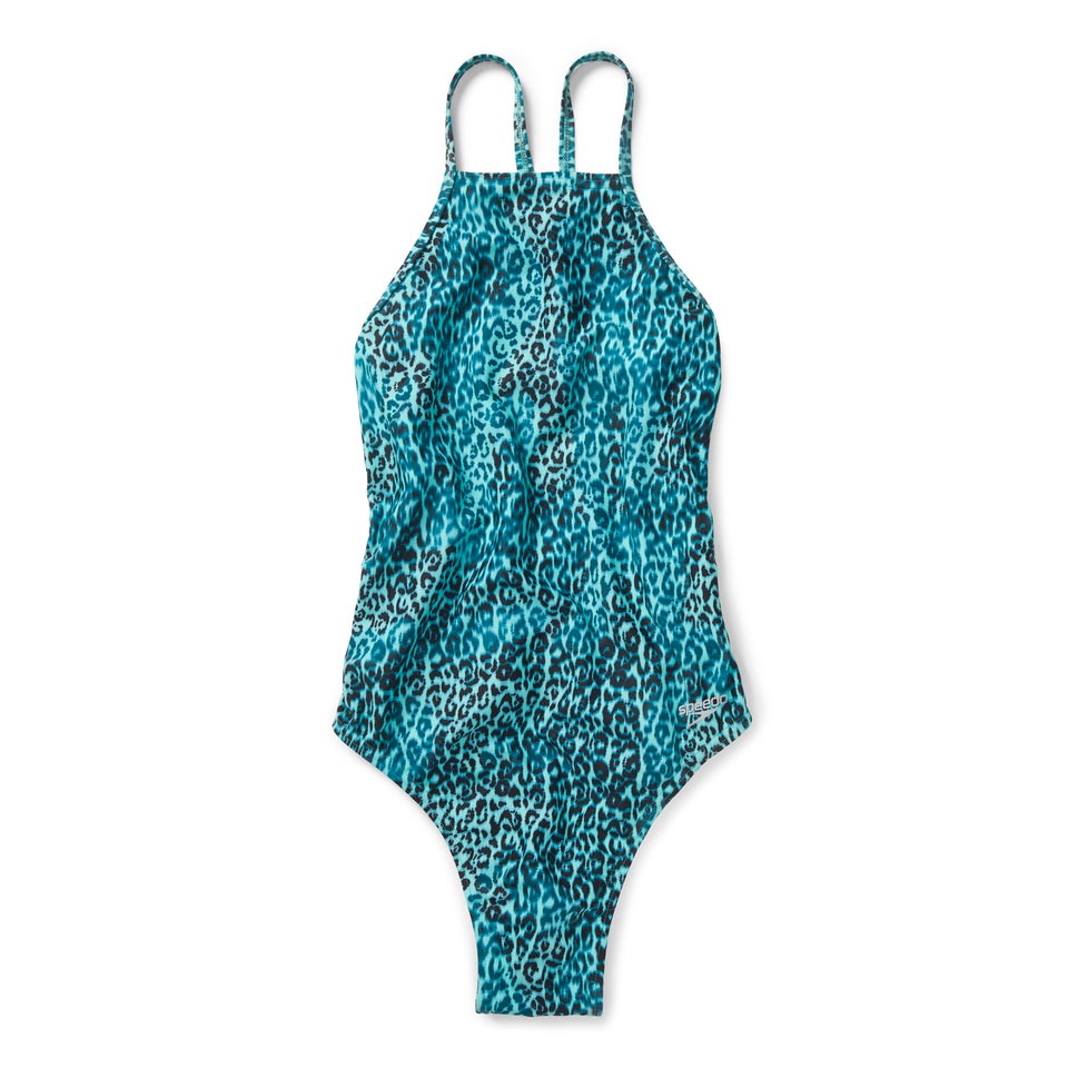 High Neck Tie Back One Piece