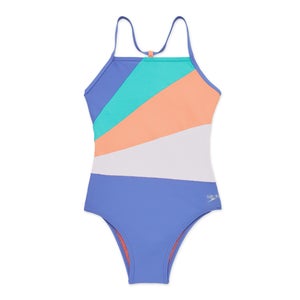 Women's Radiating Splice One Piece Blue - 24