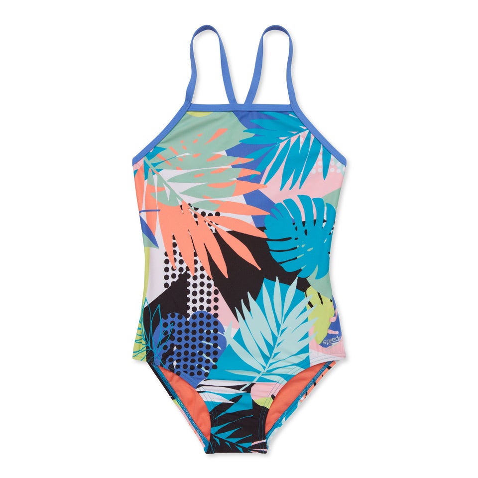 Print Strappy Back One Piece Multi