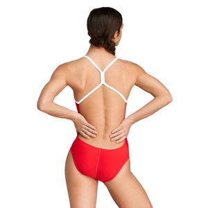 The One Back Graphic One Piece Red