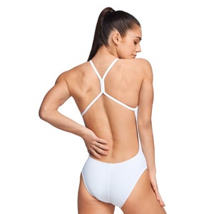 The One Back Graphic One Piece White/Rainbow