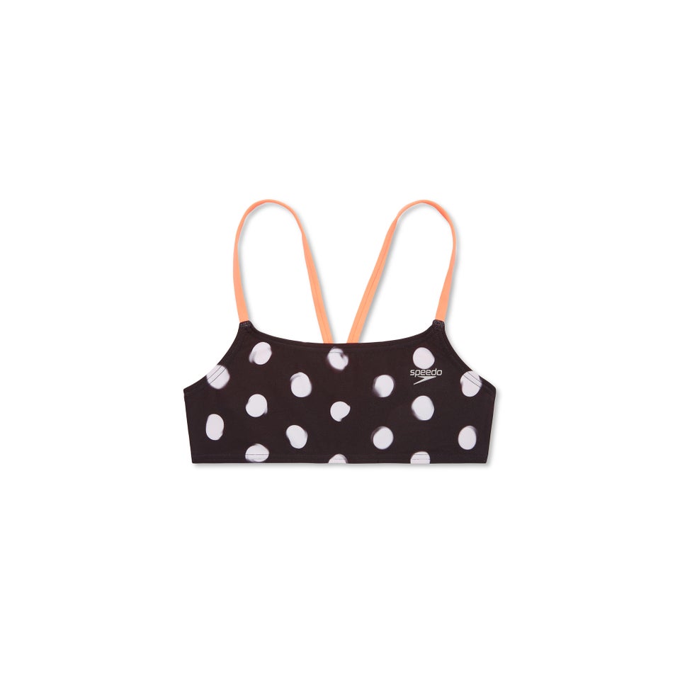 Print Strappy Back Bikini Top