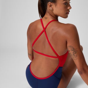 Women's Spark Splice Crossback One Piece Navy