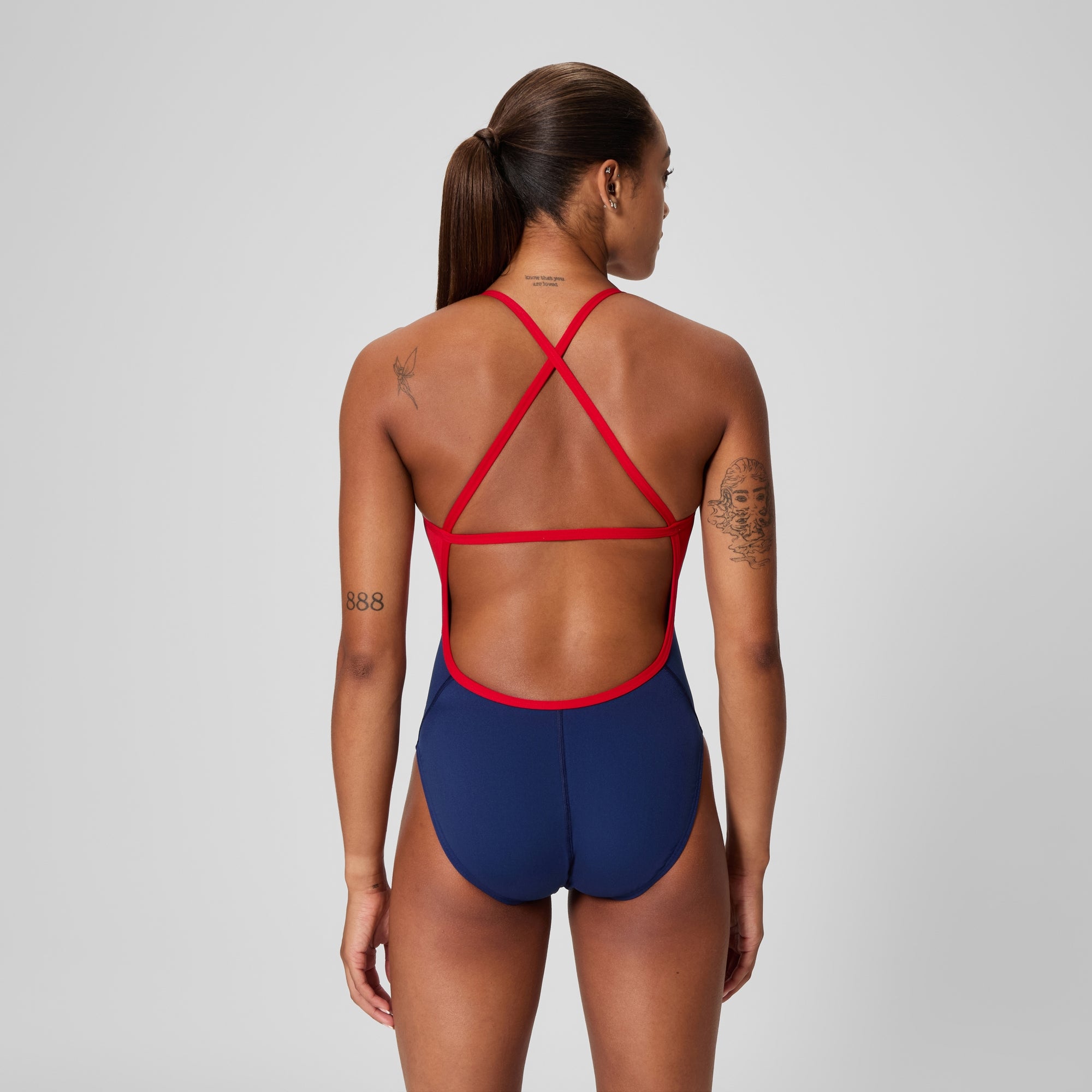Women's Spark Splice Crossback One Piece Navy | Speedo USA